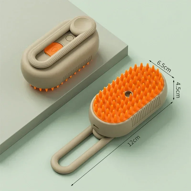 Pet Steam Brush Cat Dog Cleaning Steamy Spray Massage Beauty Comb 3 in 1 Hair Removal Grooming Supplies Pets Accessories Comb
