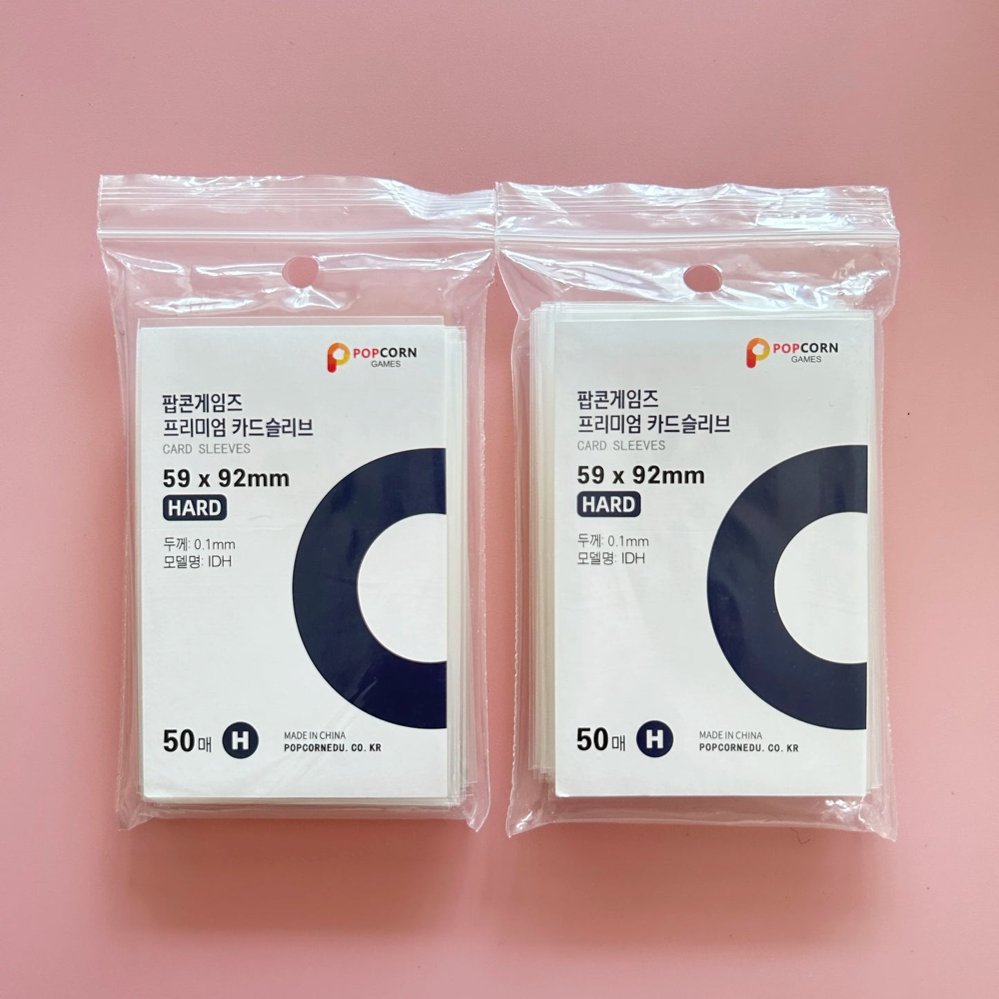 50pcs Korea Card Sleeves Clear Acid Free CPP HARD Photocard Holographic Protector Film Album Binder Photo Popcorn Card