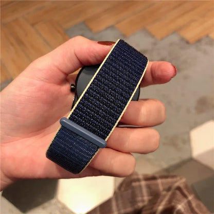 20mm 22mm Band For Samsung Galaxy Watch 6/5/4/5pro/4/6 Classic/active 2 Nylon loop sport bracelet huawei watch GT 4-2-2e-3 Strap