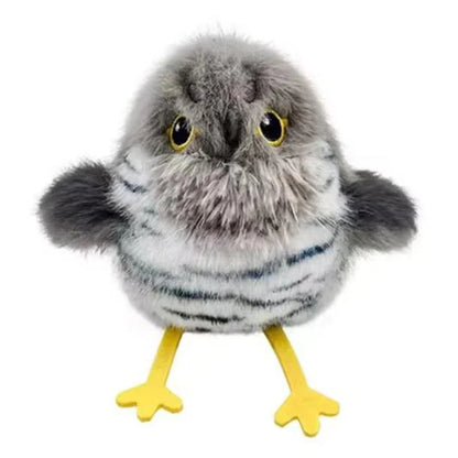 Cat interactive toy electric simulated bird chirping plush cat toy pet feather teaser bird-shaped toy