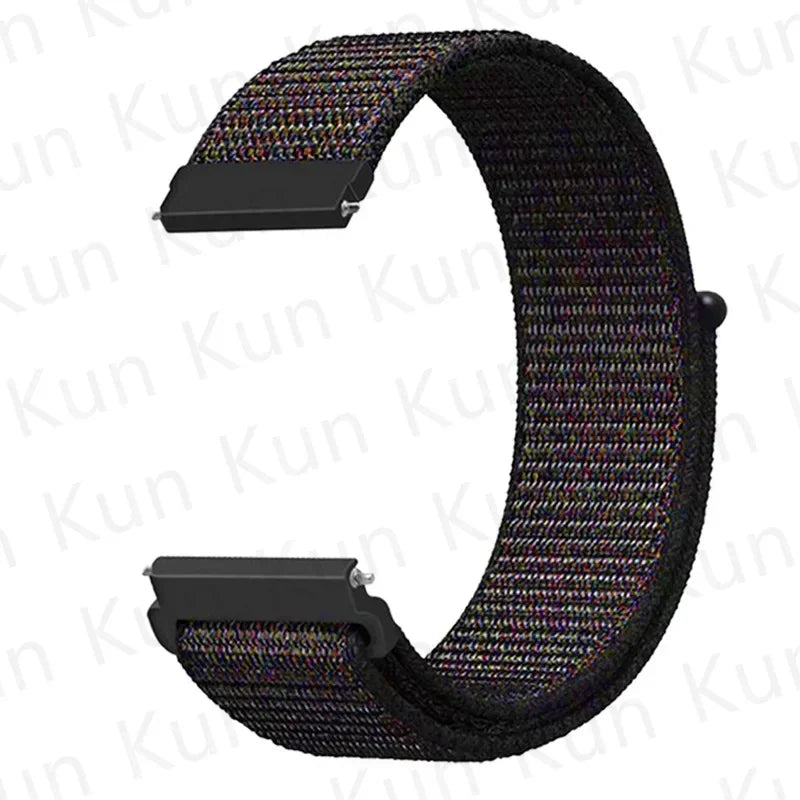 20mm 22mm Band For Samsung Galaxy Watch 6/5/4/5pro/4/6 Classic/active 2 Nylon loop sport bracelet huawei watch GT 4-2-2e-3 Strap