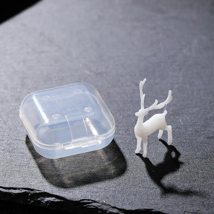 JCD Mini Elk Deer Resin Filled Model Epoxy Animal Mold 3D Miniature Landscape Accessories for Diy Crafts Jewelry Making