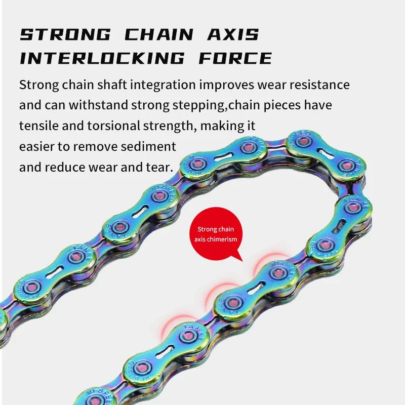 TANKE Bike Chain S8 S9 S10 S11 S12 MTB Road Bicycle Chains,Variable Speed Chain 116/126L High Quality Current Cycling Accessorie