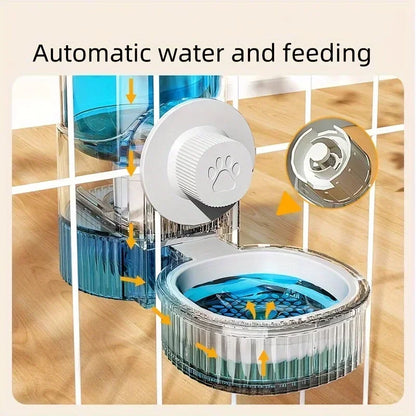 New Tepy Gravity Pet Auto Feeder Waterer Dog Water Supplies Hanging Cage Dog Basin Cat Bowl Automatic Feeder Pet Supplies