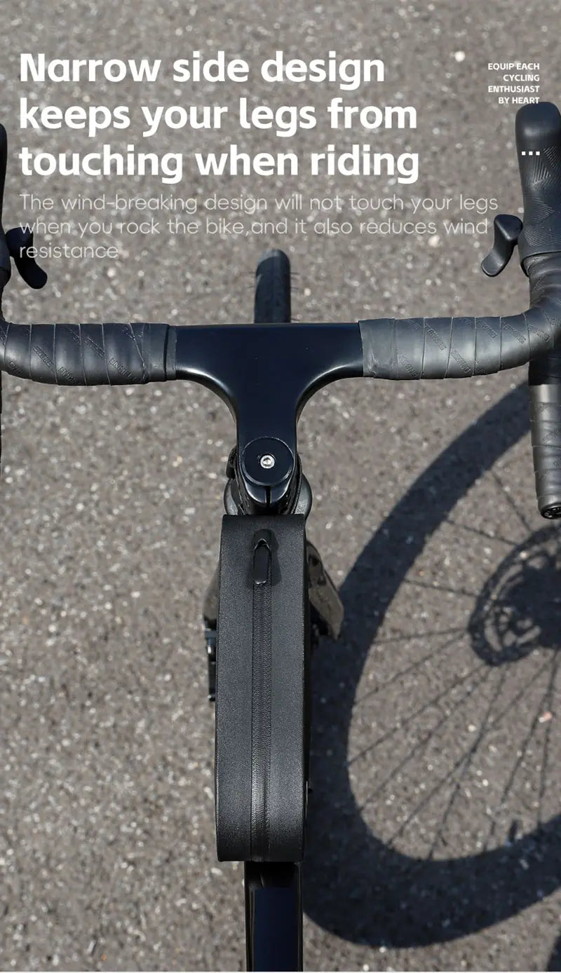 WEST BIKING Bike Top Tube Bag TPU Cycling Front Bag With Screws or Straps Waterproof Windproof Gravel Road Bike Top Frame Bag
