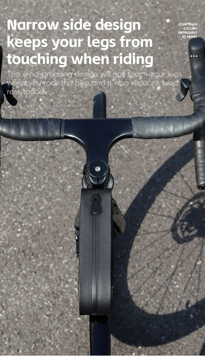 WEST BIKING Bike Top Tube Bag TPU Cycling Front Bag With Screws or Straps Waterproof Windproof Gravel Road Bike Top Frame Bag