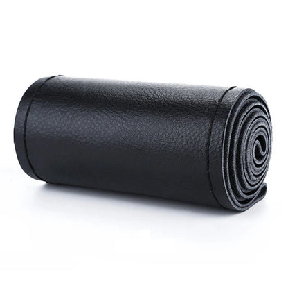 DIY Soft Fiber Leather Steering Wheel Covers Universal braid Car steering-wheel With Needles And Thread Interior accessories