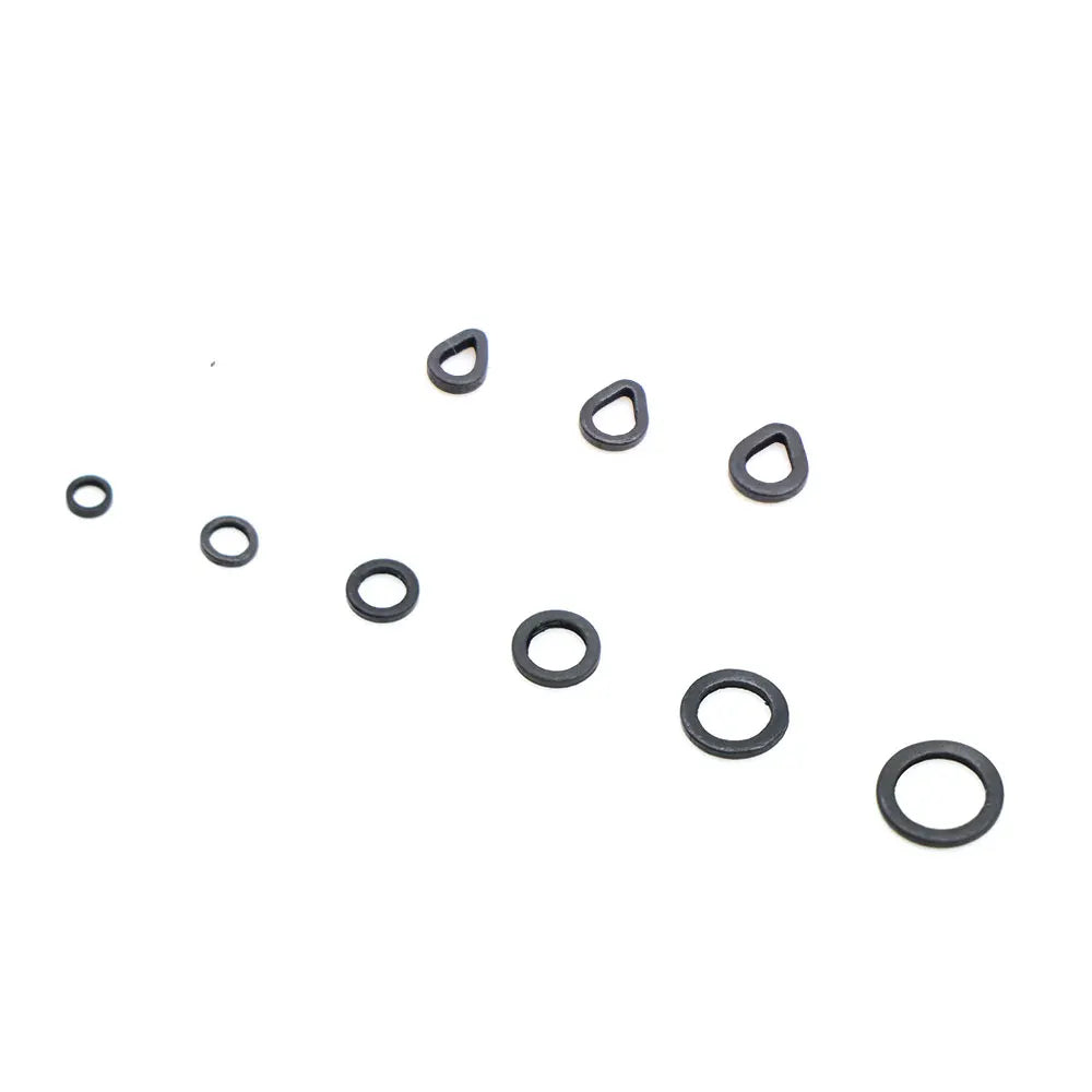 50pcs Carp Fishing Accessories Round Ring Swivels For Hair Chod Rig Pop up Bait Boilie Hook Swivels Connector Terminal Tackle