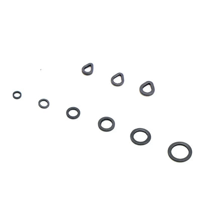 50pcs Carp Fishing Accessories Round Ring Swivels For Hair Chod Rig Pop up Bait Boilie Hook Swivels Connector Terminal Tackle
