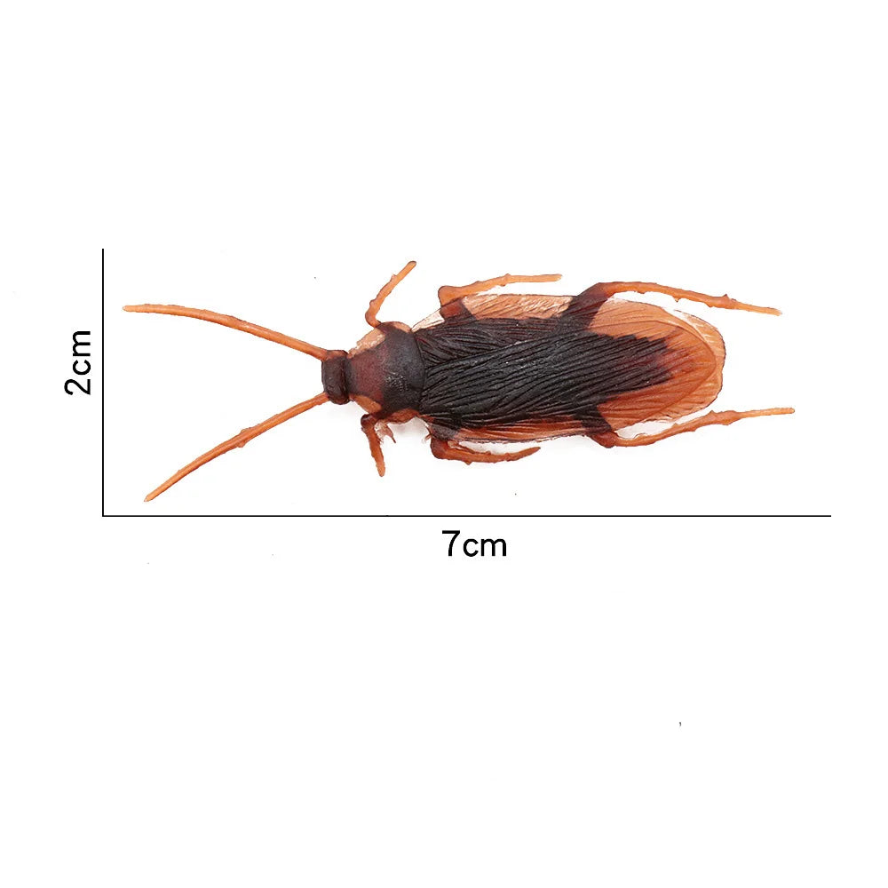 5-50Pcs Halloween Gadget Plastic Cockroaches Joke Decoration Props Rubber Toy Gags Practical Jokes Toys Plastic Bugs Cockroach