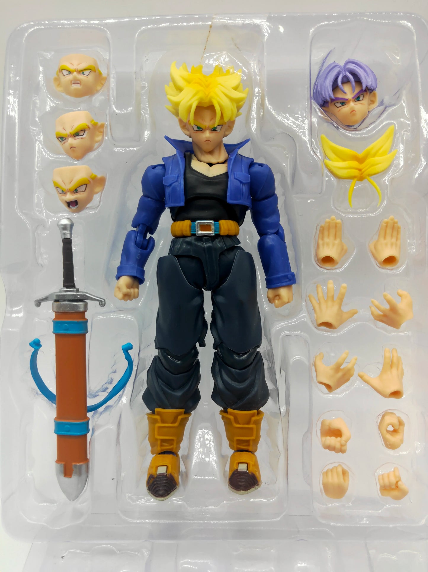Anime Dragon Ball Z Figures Shf Super Saiyan Trunks Action Figure Collection Model 15cm Future Boy Torankusu Movable Toys Gifts