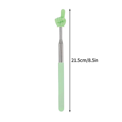 1pPointer Finger Stainless Steel Reading Sticks Telescopic Reading Finger Teaching Aids Gift for Teachers Pointer Finger Stick