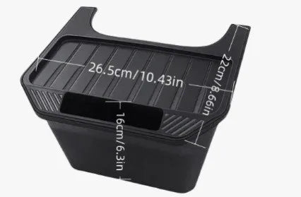Car Rear Center Console Storage Bin, Auto Waste Bin Umbrella StorageBox, Interior Car Decor Accessories