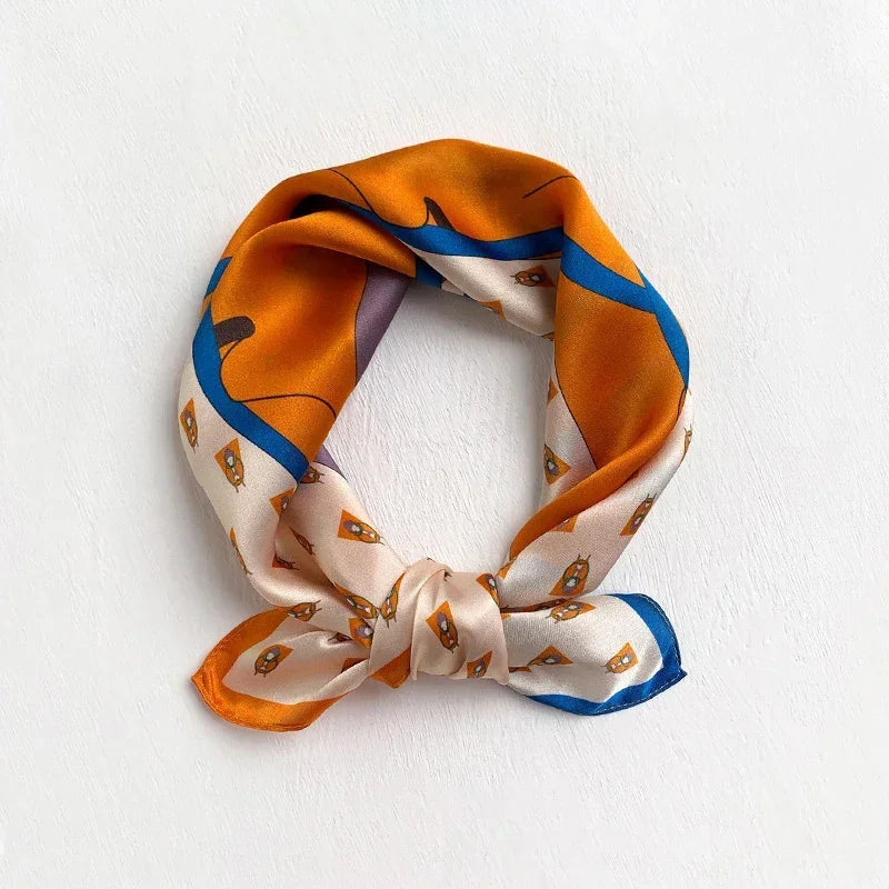 Scarf 100% Silk Bandana Women Square Scarves Wrap Kerchief Spring Fashion Luxury High Quality Headband Hijab Shawls 2026