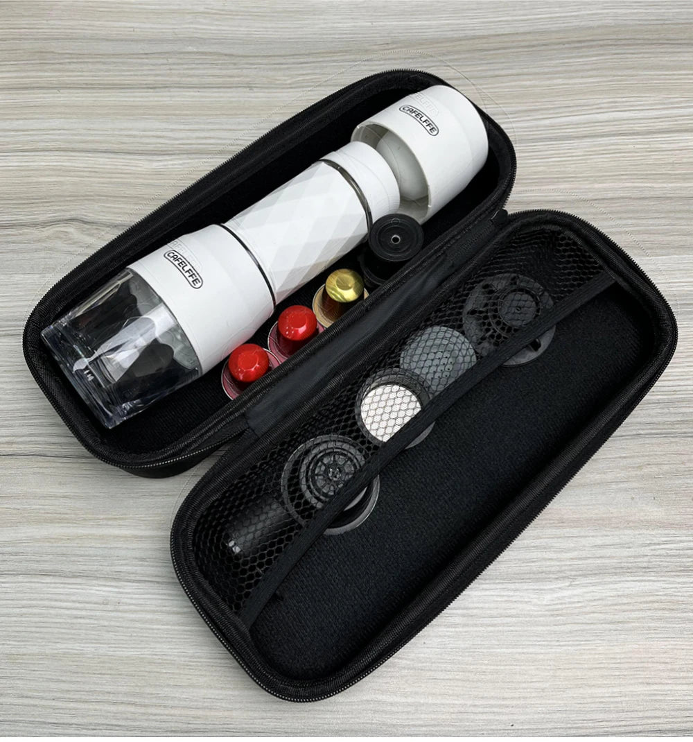 Cafelffe Portable Travel Bag Portable Coffee Machine Outdoor Combination Gift Giving Camping hiking EVA case with MK501 MK502