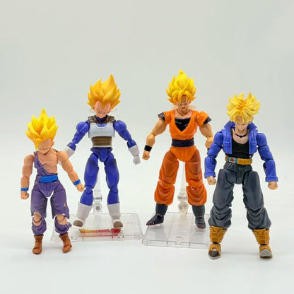 Dragon Ball SHF Goku Vegeta Action Figure Super Saiyan Gogeta Dbz Figurine PVC Collection Model Toys for Kids Gifts