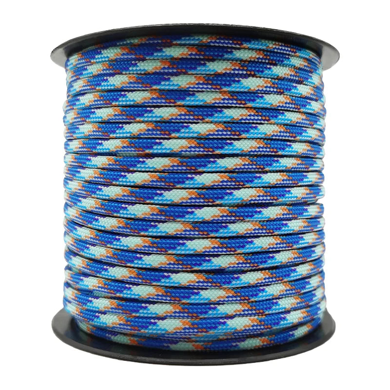 50/100M 7core umbrella rope 550 4mm outdoor polyester parachute rope camping survival umbrella tent bundled clothesline