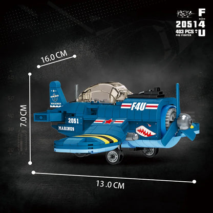 KNEW BUILT Fighter Jet Mini Building Block Toy Set for Kids Boy Adult Beginner Military Plane Airplane Pirate Transporter Brick