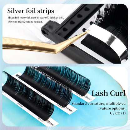 Winky Beauty Flat Lashes Extension For Professionals Ellipse Flat Lash Split Tip Profession Soft Flat Eyelash C/D/CC/DD Curl