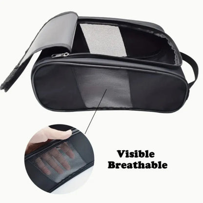 Portable Golf Shoe Bag Oxford Cloth Shoe Carrier Bags Breathable Lightweight Golf Handbag Dustproof Football Tennis Shoe Bag