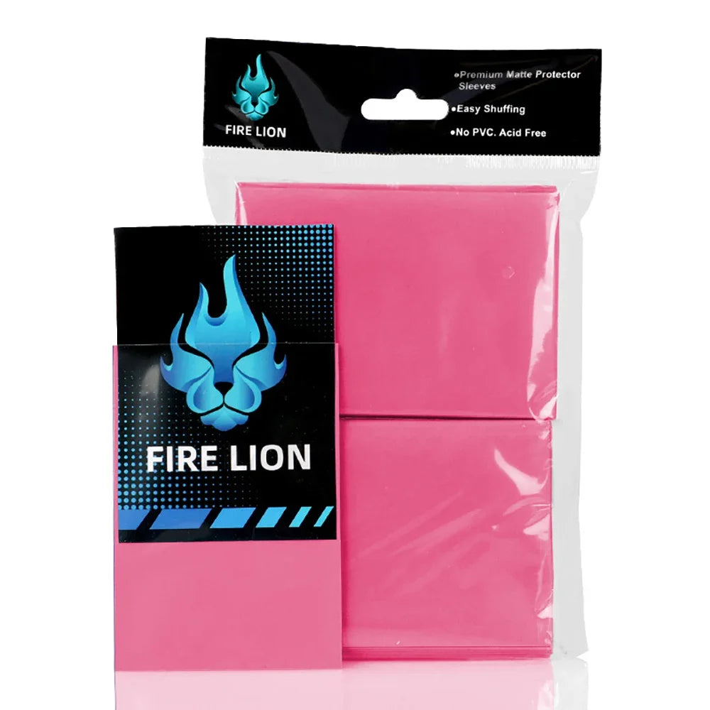 62x89mm 100PCS/Set Solid Matte Trading Card Sleeves Top Loading Japanese Size Card Protector for YGO