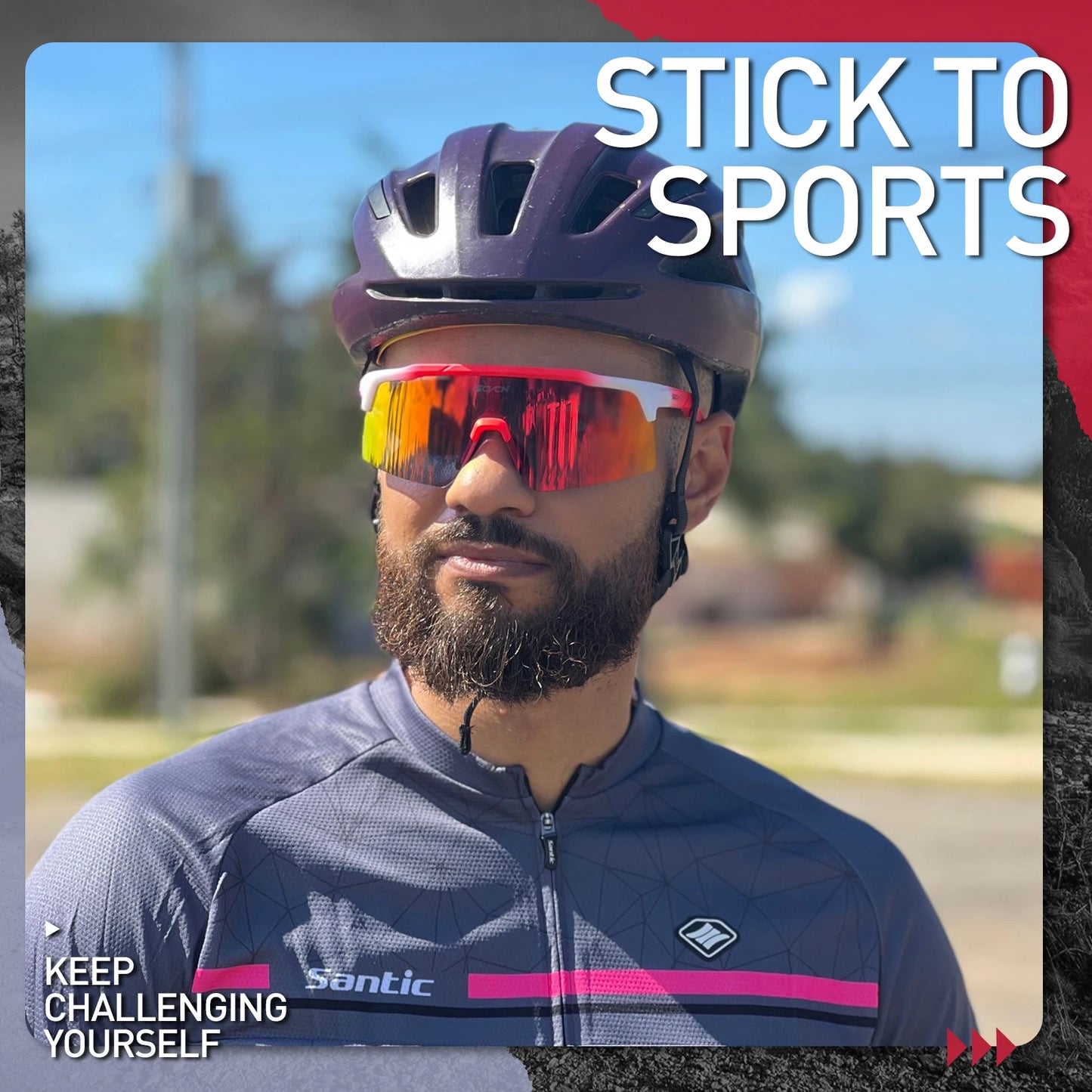 SCVCN Photochromic Cycling Glasses for Men Women Outdoor Sports Bicycle Sunglasses MTB Mountain Bike Goggles Road Eyewear UV400