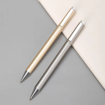 Deli Metal Sign Pen, Gel Ink Pens, Golden Silver Color, Metallic Writing Pen, Office Supplies, 0.5mm