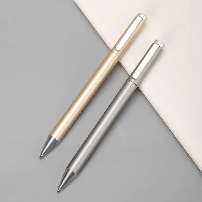 Deli Metal Sign Pen, Gel Ink Pens, Golden Silver Color, Metallic Writing Pen, Office Supplies, 0.5mm