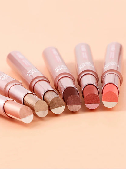 Gradient two-color eye shadow pen waterproof, sweat proof, not easy to smudge, pearlescent, fine shiny, lazy eye shadow s