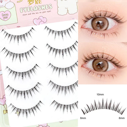 Dream Deer False Eyelashes A Type Eyelashes Upgraded Lash V-shaped 0.14mm Transparent Stem Soft Natural Eye Lashes Mink