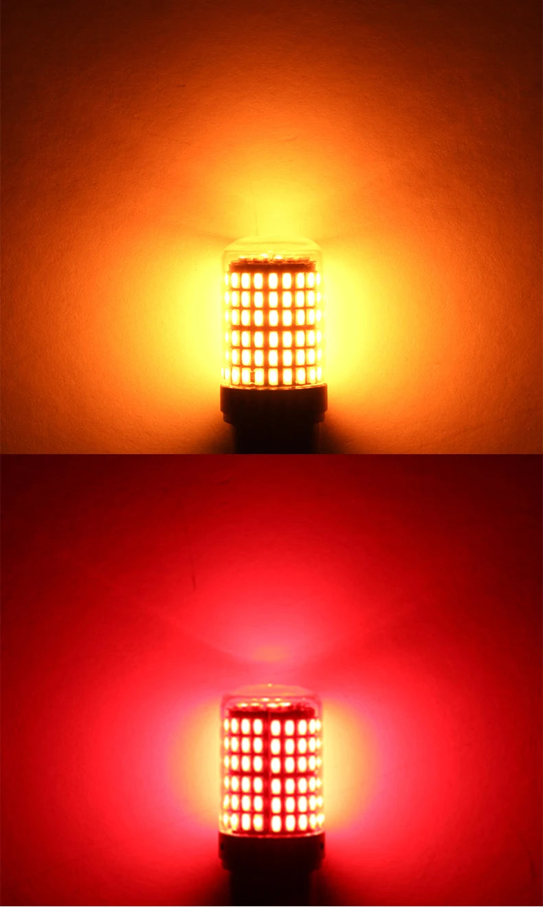 Oprah 2X High Power Car LED Light 1156 PY21W 1157 BAY15D P21/5W 150*4014 SMD Canbus Front/Rear Turn Signal Lamp 7440 7443 W21/5W