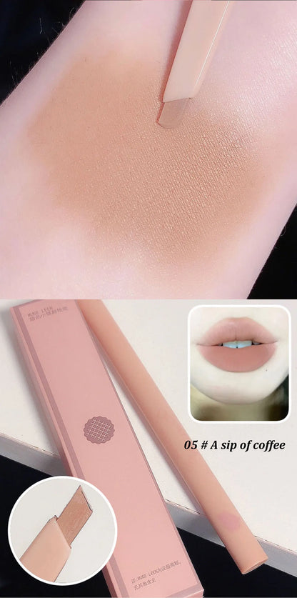 MUGE LEEN Dessert Lip Liner automatically swivel waterproof, long-laswet n wild Perfect Pout Gel Lip Liner | Comes Naturally