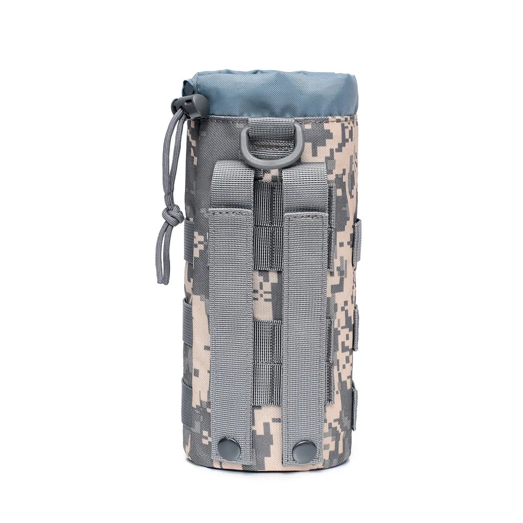 Outdoor Molle Water Bottle Bag Pouch Holder Travel Camping Hiking Cycling Fishing Hunting Water Bottle Kettle Carrier