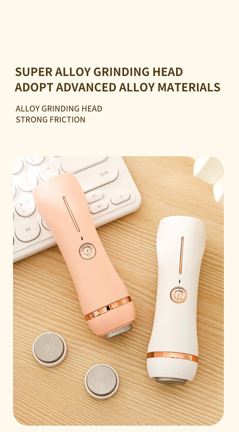 HOMEFISH Electric Foot Grinder Automatic Foot Callus Rubbing Pedicure Dead Skin Callus Remover for Foot Rechargeable Foot Beauty