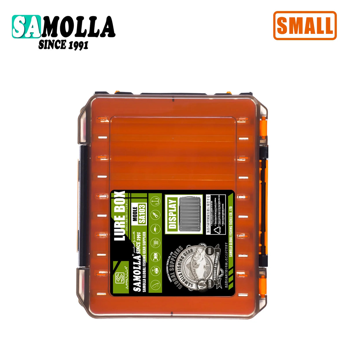SAMOLLA Large Fishing Tackle Box Lure Storage Double Sided Lure Hook Boxes Baits Container Storage Case Fishing Accessories
