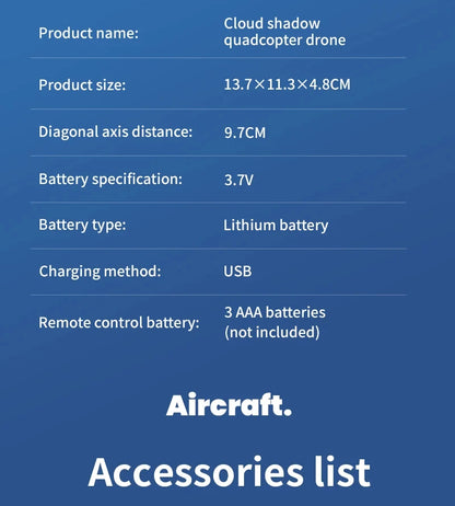 New Hot Mini Drone WIFI FPV Hover Professional 4K Camera Pocket Coloful Lights Dron Rc Plane Foldable Quadcopter RC Toys Gifts