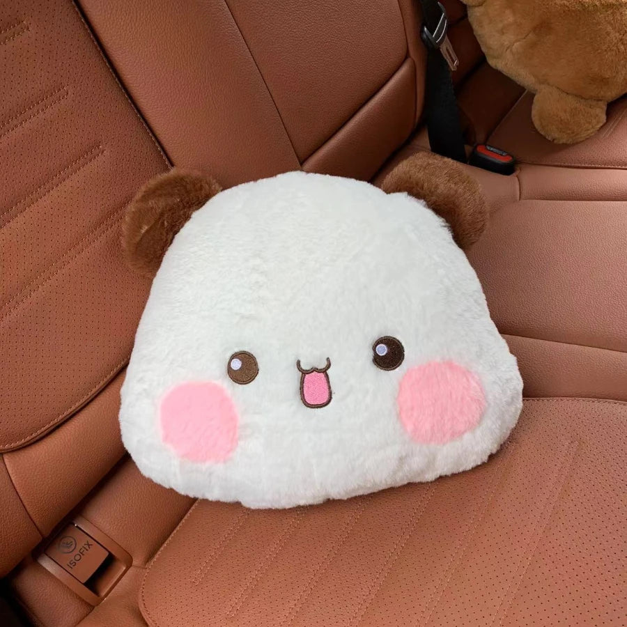Bubu Dudu Plush Pillow Yier Panda Bear Dolls Lovely Cartoon Stuffed Soft Plushies Car Cushion Sofa Pillows Home Decoration