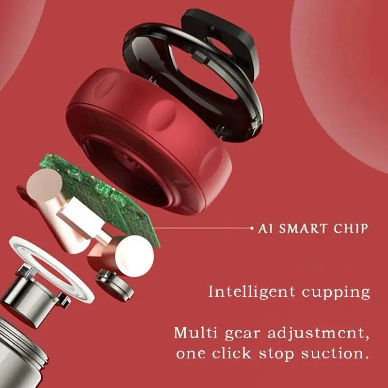 Corded Cupping Massage Device with Heating – For Back, Neck & Arm Scraping & Cupping
