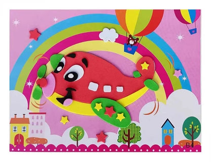 10/20pcs/lot 3D EVA Foam Sticker DIY Cartoon Animal Puzzle for Children Kids Multi-patterns Styles Toys for Children Gift