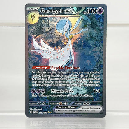 PKM Holographic PROXY Cards Scarlet-Violet Series Latias EX Pikachu EX Alolan Exeggutor PTCG Game Collection Cards Game Toys