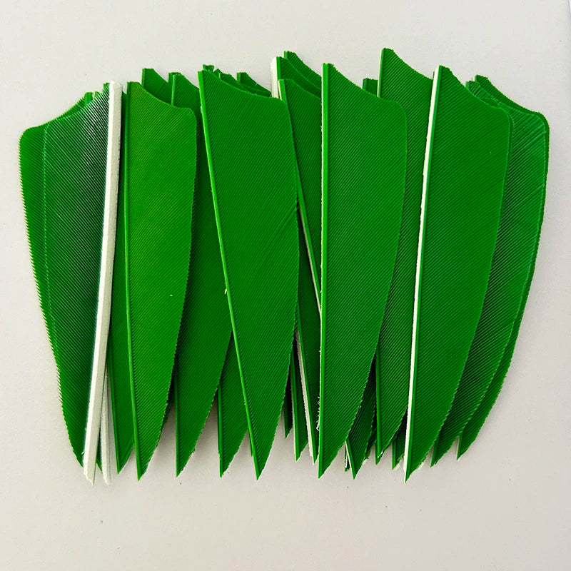 50Pcs 3 Inch Turkey Arrow Feathers Right  Wings Shield Cut Archery Feather Fletching for Bow and Arrow Accessories