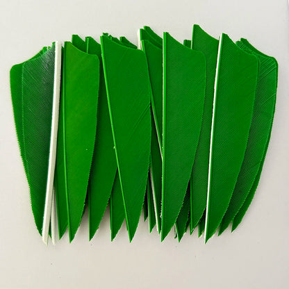 50Pcs 3 Inch Turkey Arrow Feathers Right  Wings Shield Cut Archery Feather Fletching for Bow and Arrow Accessories