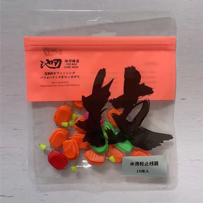 5pcs 10pcs 15pcs Fishing Line Stopper ABS Thread Clip Device Baitcasting Drum Reel Card Line Device Fishing Tackle Accessories
