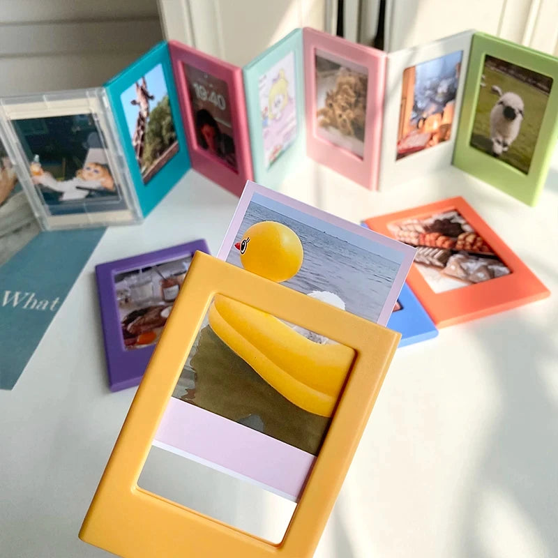 New Magnetic Picture Frames for Refrigerator 3 Inch Fridge Color Photo Frame Magnets Album Valentine's Day Gift Anniversary