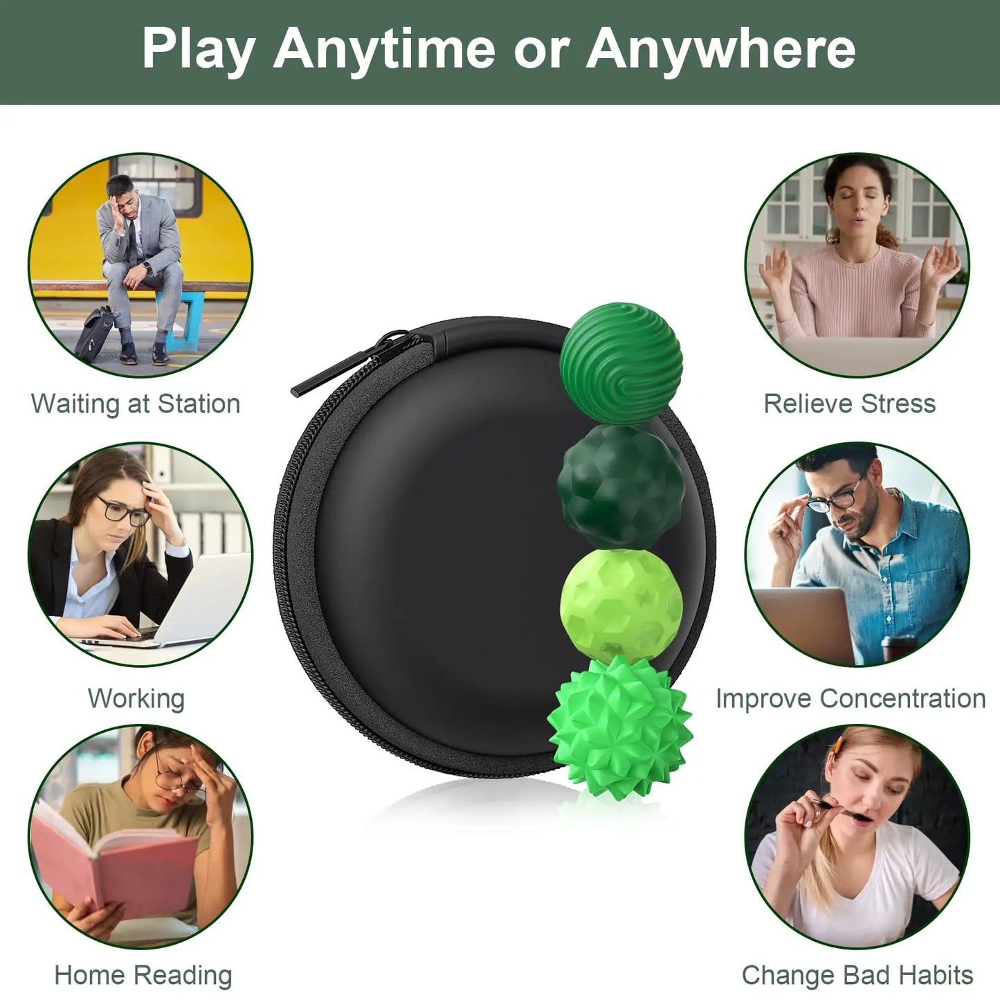 Silicone Sensory Magnetic Balls Stress Relief Anxiety Relief Toys for Adults And Kids Fun Educational Cognitive Development