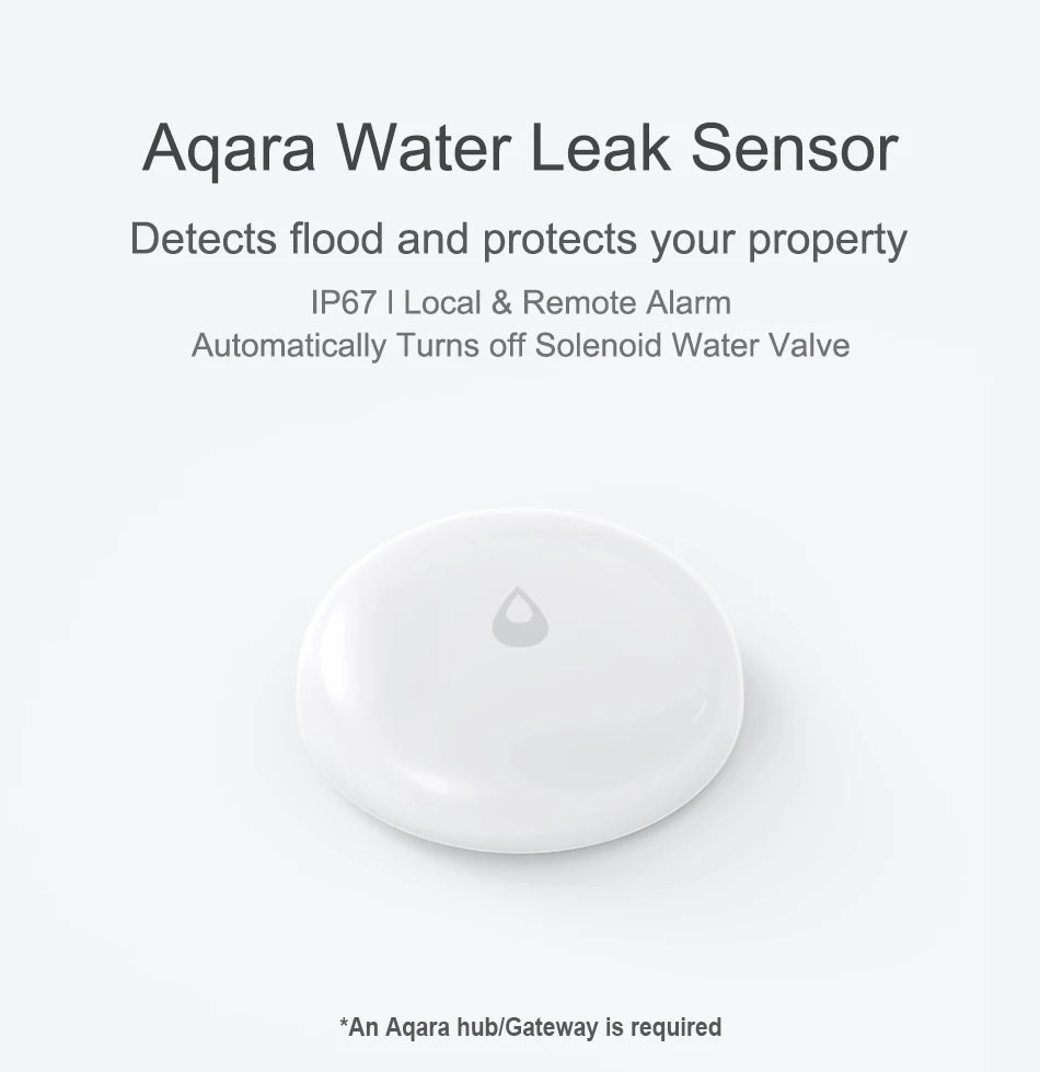 Aqara Water Leak Sensor ZigBee Water Immersing Detector Alarm Security Soaking Sensor Smart Home For Xiaomi Mi Home Homekit APP