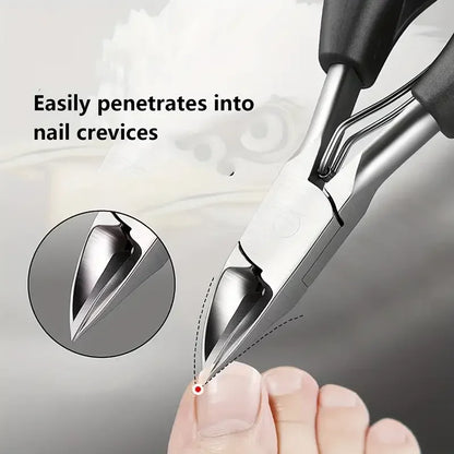 Nail Clippers Professional Hawkbill with Nail Pick Trimmer for Ingrown Toenails Paronychia Cutter for Unisex Home Foot Care Tool