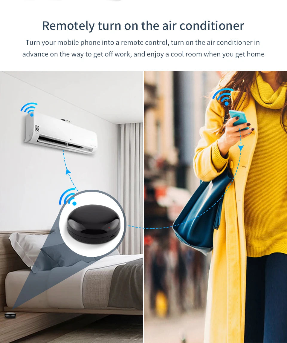 Tuya WiFi IR Remote Controler Smart Universal Infrared Smart Home APP Voice Control for TV Via Smart Life APP Alexa Google Home