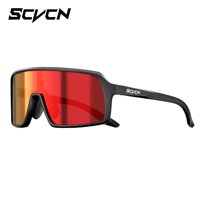 SCVCN Polarized Cycling Sunglasses Mtb Sports UV400 Photochormic Glasses Goggles Bicycle Bike Glasses Men Women Cycling Eyewear