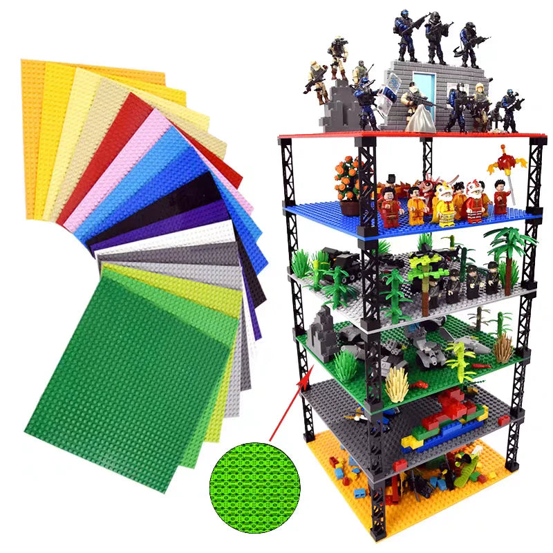 Single Double Sided Classic Base Plates Blocks Plates  32x32 16x16 16x32 Dots DIY Simulated scene Building block base Toy